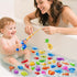3-5 3 4 5 6 7 8 JUKUDAHU Magnet Fishing Toys Game for Kids - Floating Fish Toys with Inflatable Kiddie Pool, Bath