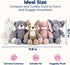 5 Set Pack Snug A Babies Animals and Teddy Bears - Plush Toys Bulk - Stuffed Animals for Kids - Baby Shower Small Bear