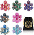 Coyeekn DND Dice Set, 7 x 7 Sets (49 Pieces) Glitter Polyhedral Dice for Dungeons & Dragons RPG with 1 Pouch