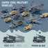 Set 14 Military Airplane Toy, Army Toys Military Base with Vehicles Plane Tank Trucks Helicopter Fighter Jet, Airport