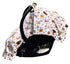 Dear Baby Gear Deluxe Car Seat Canopy - Infant Cover for Car Seats - Dainty Forest Animals, Light Gray