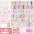 DIY Sticker Kit - Waterproof Cartoon Stickers with Box for Kids and Teens, Reusable Decoration for Water Bottle,
