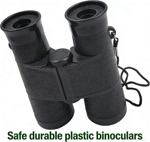 MAGIKON 4.6 3.5 inches Toy Binoculars with Neck String, Camping Birthday Party Supplies Nature Exploration Toys