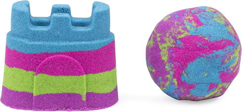 Kinetic Sand 6054549 Rainbow Castle Container - Mixed Colours