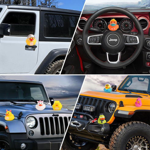 umbresen (50) Rubber Ducks Bath Toy in Bulk, Assortment Jeep Ducks for Jeep Ducking, Pool Rubber Ducky Floater Bathtub