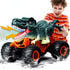 Dinosaur Monster Truck Toys - Remote Control Dinosaur Car, 2.4Ghz RC Truck for Toddlers, Light & Music, Green