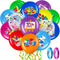 50 Pieces Art Party Balloons, Printed Latex Balloons for Classroom Paint Class and Birthday Party Decoration