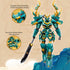 CSNRHG Set 8+ 704 Green Dargon Samurai mech Robot with Long Spear Model Building Blocks Toy Mythical Birthday for Age