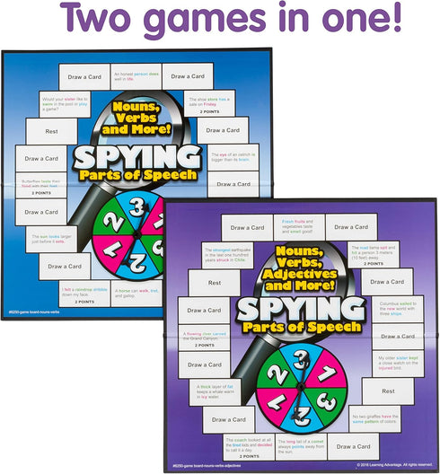LEARNING ADVANTAGE Parts of Speech Board Game for Kids