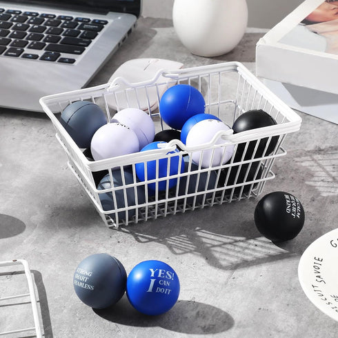72 Jerify Pcs Bulk Stress Balls for Adults Motivational Quotes Stress Balls Colorful Foam Ball Hand Exercise Small