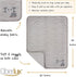 Baby Blanket with Elephant Embroidery, Unisex, Super Soft, Jungle Animal Safari Collection, Gray/Multicoloured, 30x40