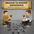 Playset 42 Liberty Imports Medieval Knights and Dragons Figures Plastic Fantasy Soldier Figurines and Accessories Toys