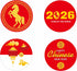 108 PCS 1.18" Chinese Lunar New Year Sticker Labels, 2026 Year of The Horse Sticker Decorations for Party Favor and
