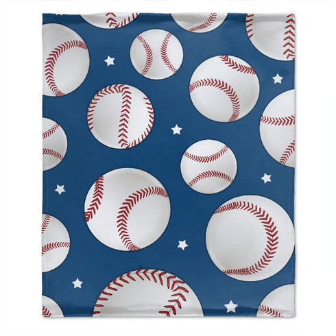 Baseball Stars Baby Blanket, Gifts for Boys, Girls, Infant, Newborn, 40"x30"