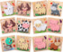 Capoda 12 Pack Farm Animal Wooden Puzzles Wood Farm Jigsaw for Toddlers