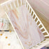 Qilmy 27 39 Gold Marble Fitted Crib Sheet for Girls and Boys, Soft Breathable Baby Crib Sheets for Standard Crib
