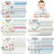 Shinymoon 100 Pcs Disposable Baby Bibs Individual Wrapped Travel Bibs Waterproof Food