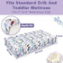 Set Purple Floral Nursing Pillow Cover, Nursing Pillowcase for Baby boy or Baby Girl Ultra Soft Neutral Crib Fitted