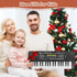 37 Key Upgrade Piano Keyboard for Kids - Musical Toys for 3-6 Year Old Girls, Electronic Piano with Microphone for