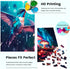 2 Pack 1000 Piece Puzzles for Adults - 2000 Piece Jigsaw Puzzles - Hummingbird Mushroom for White Elephant Gifts