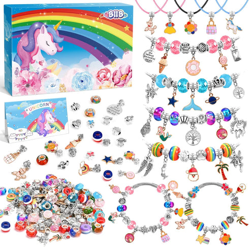 BIIB Bracelet Making Kit for Girls, Arts and Crafts for Kids Ages 8-12, Jewelry Making Kit for Girls 6-12