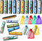 10 Sets Harmonica with Organza Gift Bags, 16 Holes Cartoon Musical Instrument for Kids Party Favors
