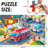 Puzzles,48 3-5,Children 4-8 Jumbo Floor Puzzle for Kids,Fire Rescue Jigsaw Large Piece Firefighter Fireman Fire Truck