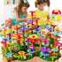 TEMI 138 PCS Educational STEM Toy and Preschool Garden Play Set for Kids Age 3-7 - Flower Stacking Toys
