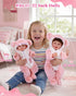 Set 17-22 Inch BABESIDE Reborn Baby Doll Clothes for Babydolls Cute Shark Hoodie Babydoll Clothes for Lifelike Reborn