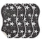 KICPOAY Muslin Baby Burp Cloths, Star Black and White Muslin Baby Bibs Rags