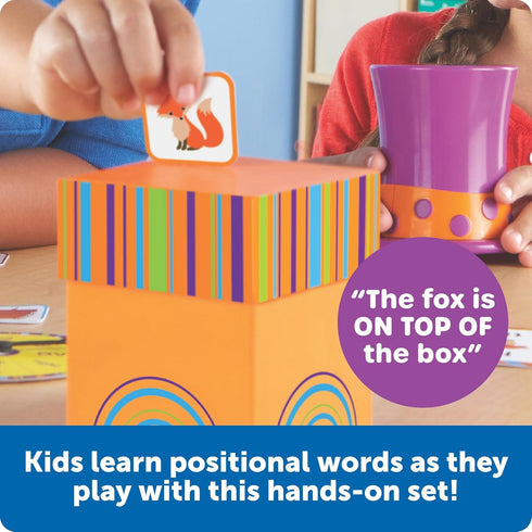 Set Learning Resources Fox in The Box Position Word Activity - Kids Board Spelling Educational Games, Vocabulary