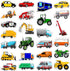 500 Pcs Truck Car Transportation Stickers for Kids, Construction Stickers for Crafts with Trucks and Cars