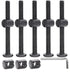 cSeao 10-Pack M6 70mm Black Socket Cap Screws and Barrel Nuts Set for Furniture Crib Chairs Baby Bed