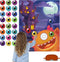 Pin The Eye on The Monster Party Game - Halloween Activity with 1 Sign, 24 Eye Stickers, and 1 Eye Mask