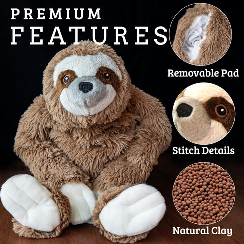 Plush Weighted Stuffed Animals - Microwavable Heating Pads for Cramps, Soothing Comfort, 3.5lb