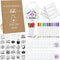 Panitay 100 Pcs DIY Baby Bibs Decorating Kit 50 White Bibs 25