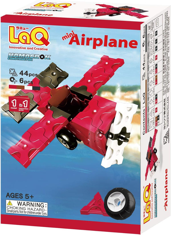 LaQ Hamacron Constructor Mini Airplane | 50 Pieces | Creative, Educational Construction Toy Block | Age 5+ | Made in