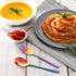 VITEVER 10 Pack Toddler Utensils, Stainless Steel Rainbow Silverware Set for Kids, Includes Forks and Spoons,