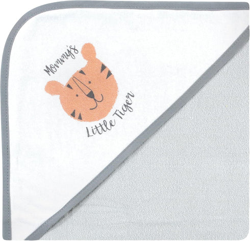 (Pack 2) Hudson Baby Unisex Baby Cotton Rich Hooded Towels, Alphabet, One Size