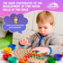Counting 3 4 5 Toddler Wooden Learning Montessori Toys Preschool educational board bead game Baby Rainbow Stacking