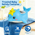 Baby Bath Thermometer, Dolphin Floating Bath Thermometer Baby for Newborns, Waterproof Bath Temperature Monitor