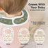 8-Pack 0-24 (Mesozoic) Organic Baby Bibs for Boys, Girls - Soft Cotton Drooling and Teething Bibs for Baby Girl & Boy