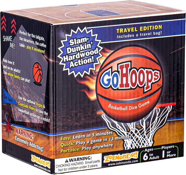 Zobmondo!! GoHoops Basketball Dice Game for Families, Kids, and Fans