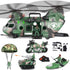 deAO Military Helicopter Toys Set Army Men Playset, Army Toys with Army