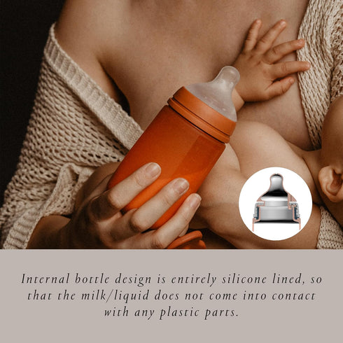 Suavinex Color Essence SX PRO Physiological Soft Flexible Silicone Baby Bottle - Anti Colic, Supports Breastfeeding,