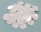 Plastic Counters: White Color Gaming Tokens - 50 Pieces for Bingo Chips, Tiddly Winks, and Board Games