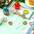 Zonon 48 Pieces Little Cutie Glitter Cupcake Toppers - Baby Shower Decorations - Tangerine Theme Citrus Cake Topper