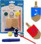 Craft-A-Dreidel Kit by The Dreidel Company, Create Your Own Custom Dreidel, Includes 2 Wooden Dreidels and Glitter