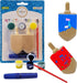 Craft-A-Dreidel Kit by The Dreidel Company, Create Your Own Custom Dreidel, Includes 2 Wooden Dreidels and Glitter
