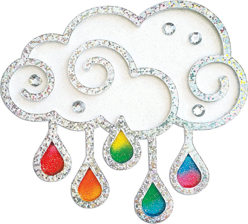 Creativity for Kids Easy Sparkle Window Art Kit, Paint and Decorate 7 DIY Suncatchers for Kids Ages 6-8+